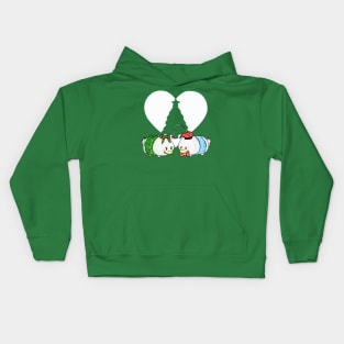 Tsum Tsum Mistletoe - Donald and Daisy Kids Hoodie